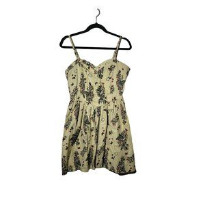 Floral Print Cream Dress